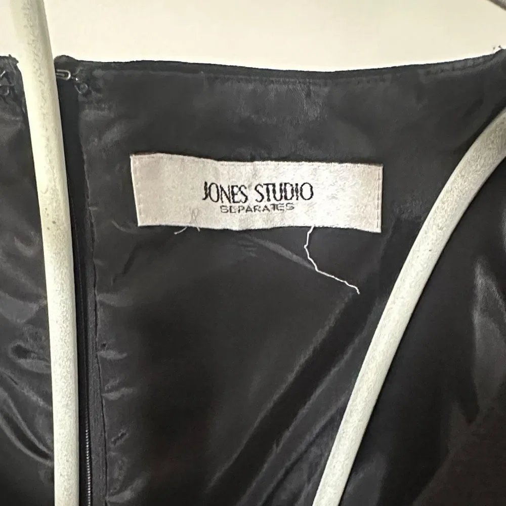 Jones Studio Classic Black Midi Dress - Picture 2 of 5